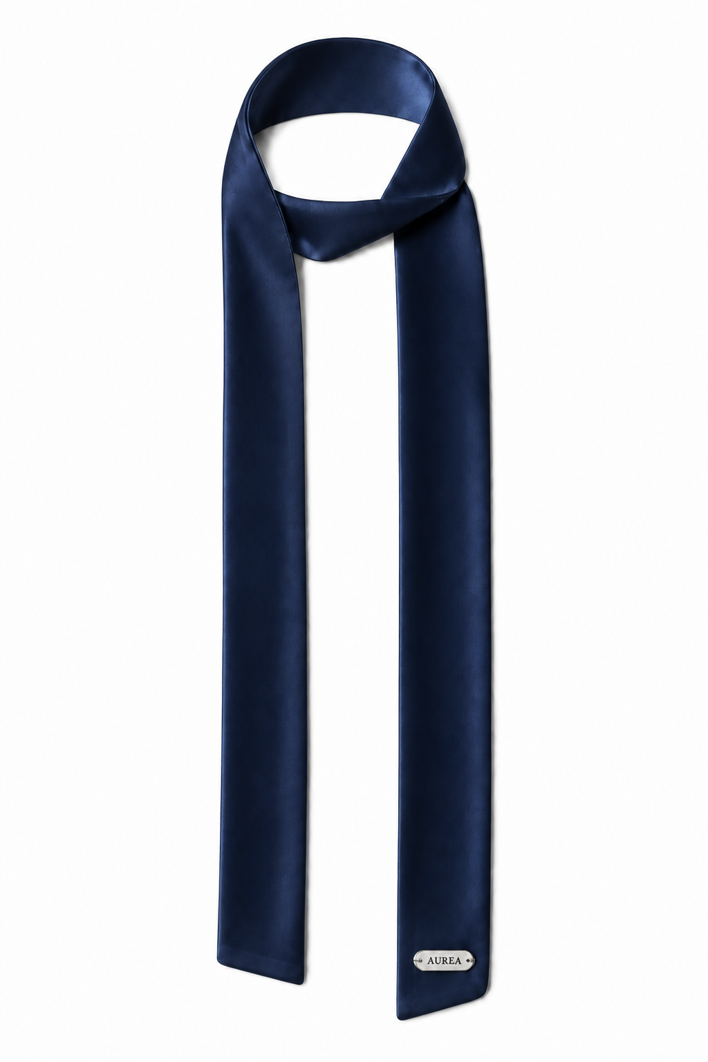 AUREA Mira Skinny Silk-Touch Scarf