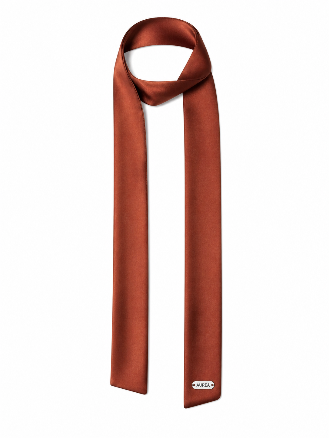 AUREA Sienna Skinny Silk-Touch Scarf